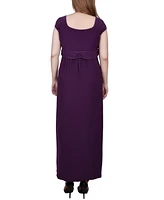 Ny Collection Ruched Empire-Waist Maxi Dress