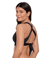 Lauren Ralph Lauren Women's Twist X Back Bikini Bra Top