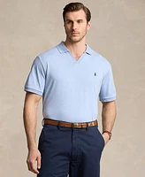 Polo Ralph Lauren Men's Big & Tall Cotton Interlock Johnny-Collar Shirt