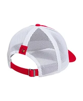 Adidas Men's Red Louisville Cardinals Mascot Block Letter Slouch Trucker Adjustable Hat