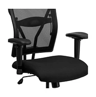 Emma+Oliver Big & Tall 400 Lb. Rated Mesh Executive Swivel Ergonomic Office Chair With Adjustable Arms