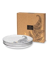 Portmeirion Sara Miller Artisanne Noir Salad Plates, Set of 4
