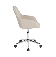 Merrick Lane Roma Home Office Bucket Style Chair With 360 Degree Rotating Swivel