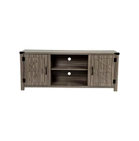 Merrick Lane Cambria Barn Door Style 59" Tv Stand For Up To 65"