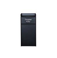 Emma+Oliver Wood Tray Top "Thank You" Restaurant Food Court Receptacle