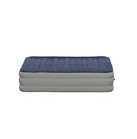 Emma+Oliver 18 Inch Raised Inflatable Air Mattress With Internal Electric Pump