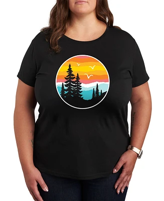 Hybrid Apparel Trendy Plus Nature Graphic T-Shirt