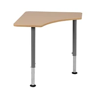 Emma+Oliver Triangular Collaborative Adjustable Student Desk - Home And Classroom