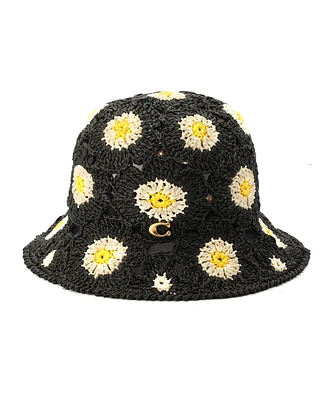 Coach Women's Daisy Crochet Bucket Hat