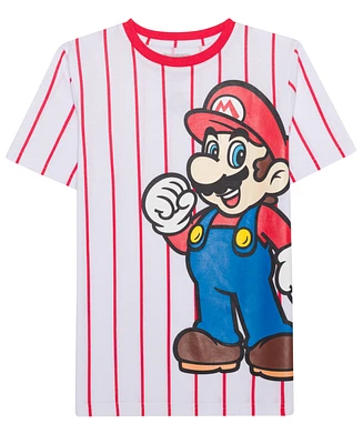Mario Bros Super Big Boys Grpahic Print T-Shirt