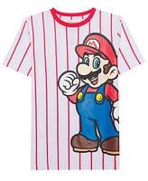 Mario Bros Super Big Boys Graphic Print T-Shirt