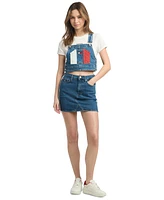 Tommy Jeans Women's Sleeveless Denim Overalls Top