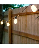 Brightech Solar Led Flame Bulb Halloween Holiday String Lights - 5W, 27 Ft, 2700K