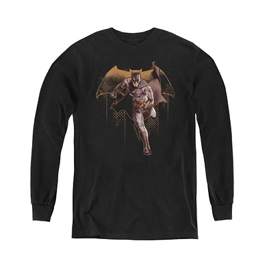 Justice League Boys Movie Youth Caped Crusader Long Sleeve Sweatshirts