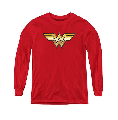 Justice League Boys of America Youth Golden Long Sleeve Sweatshirts