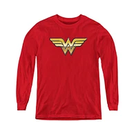 Justice League Boys of America Youth Golden Long Sleeve Sweatshirts