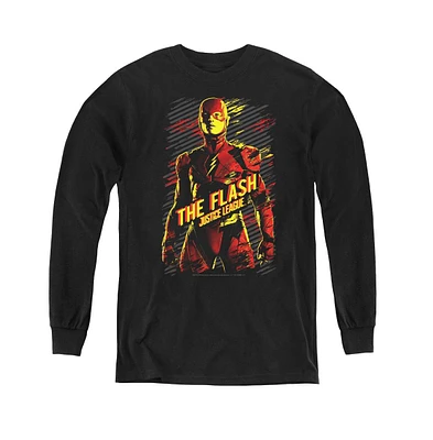Justice League Boys Movie Youth The Flash Long Sleeve Sweatshirts