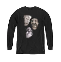 Harry Potter Boys Youth Villian Heads Long Sleeve Sweatshirts