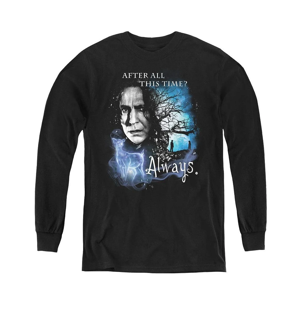 Harry Potter Boys Youth Always Long Sleeve Sweatshirts