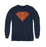 Superman Boys Youth Messy S Long Sleeve Sweatshirts