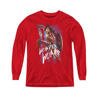 Wonder Woman Boys Movie Youth American Hero Long Sleeve Sweatshirts