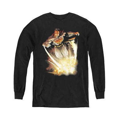 Superman Boys Youth Explosive Long Sleeve Sweatshirts