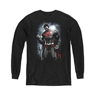 Superman Boys Youth Light Of The Sun Long Sleeve Sweatshirts