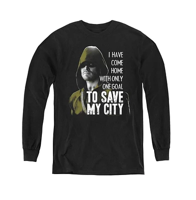 Arrow Boys Youth Save My City Long Sleeve Sweatshirts