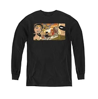 Justice League Boys of America Youth Cinematic Long Sleeve Sweatshirts