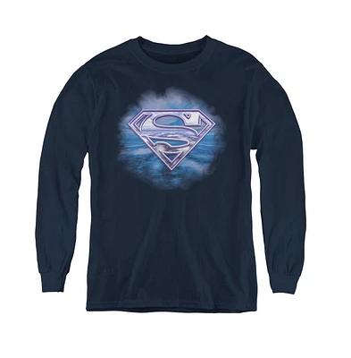 Superman Boys Youth Freedom Of Flight Long Sleeve Sweatshirts