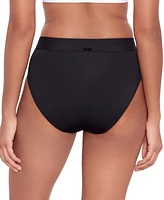 Lauren Ralph Women's Banded High Waist Swim Bottom