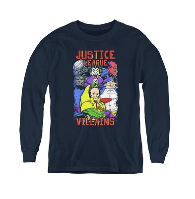 Justice League Boys of America Youth Villians Long Sleeve Sweatshirts