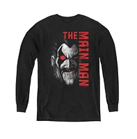 Justice League Boys of America Youth Main Man Long Sleeve Sweatshirts