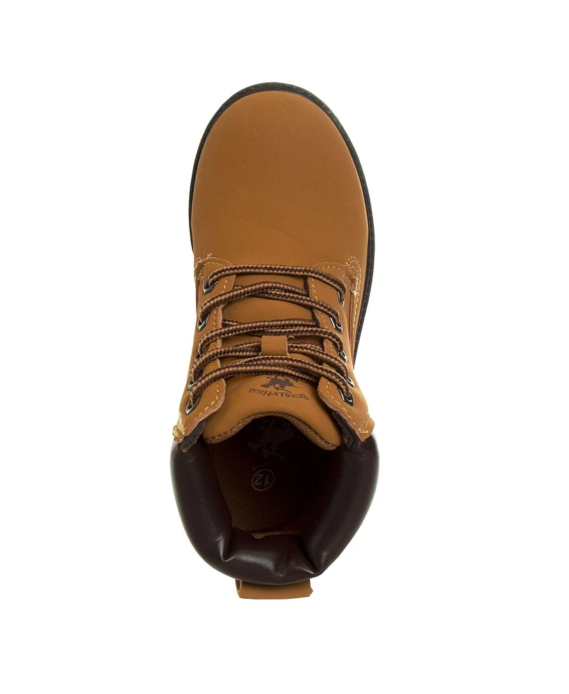 Beverly Hills Polo Club Toddler Lace-Up Construction Boots