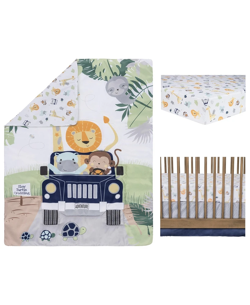 Sammy & Lou Off Road Adventure 4 Piece Crib Bedding Set