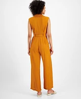 Taylor Petite Utility Wide-Leg Jumpsuit