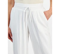 Jm Collection Petite Cropped Wide-Leg Pants, Created for Macy's