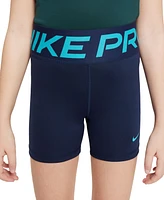 Nike Big Girls Pro Dri-fit Logo-Waistband Shorts