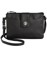 Giani Bernini Leather Softy Mini Accordion Crossbody, Created for Macy's