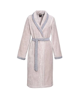 Boss Home Lord Woman's Cotton Velour Shawl Bathrobe