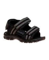 Beverly Hills Polo Club Toddler Double Hook and Loop Sport Sandals