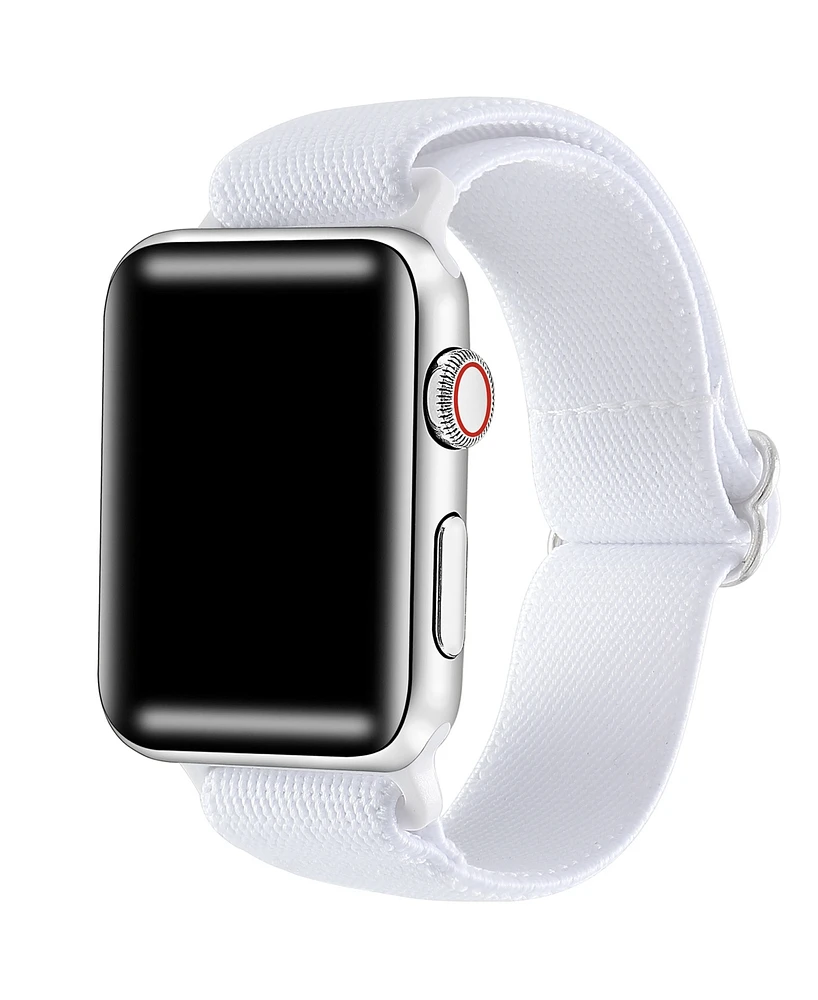 Posh Tech Unisex Cliff White Nylon Band for Apple Watch Size-42mm,44mm,45mm,49mm