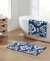 Nautica Coral Waterway Knit 2 Piece Bath Rug Set, 20" x 32"