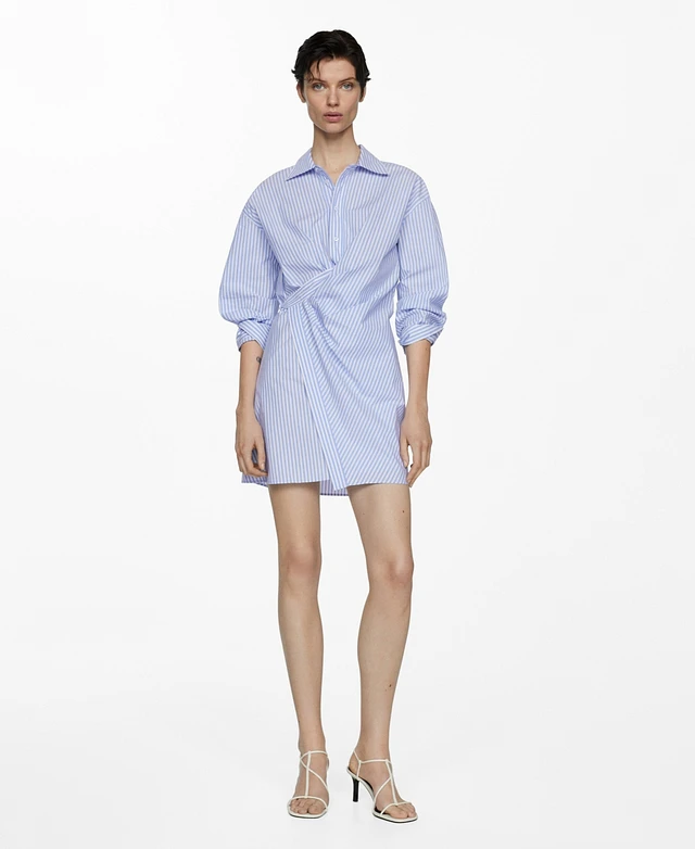 Mango Women's Striped Shirt Dress | MainPlace Mall