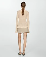 Mango Women's Textured Knit Sweater