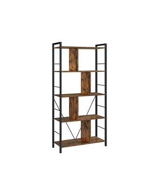 Slickblue 5 Tier Shelving Unit With Open Compartments