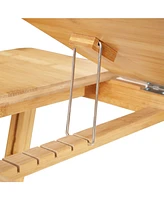 Slickblue Multi Function Lapdesk Table Bed Tray Foldable Adjustable Breakfast Table
