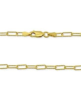 Giani Bernini Diamond-Cut Paperclip Chain 18" Sterling Silver or 18k Gold-plated Silver; Created for Macy's