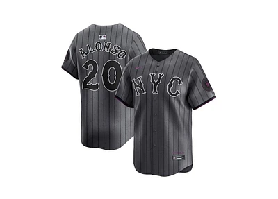 Nike Men's Graphite Pete Alonso New York Mets 2024 City Connect Limited Player Jersey