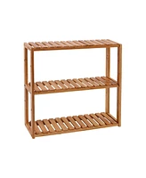 Slickblue Adjustable Wicker Rack Multifunctional for Bathroom, Kitchen, Living Room